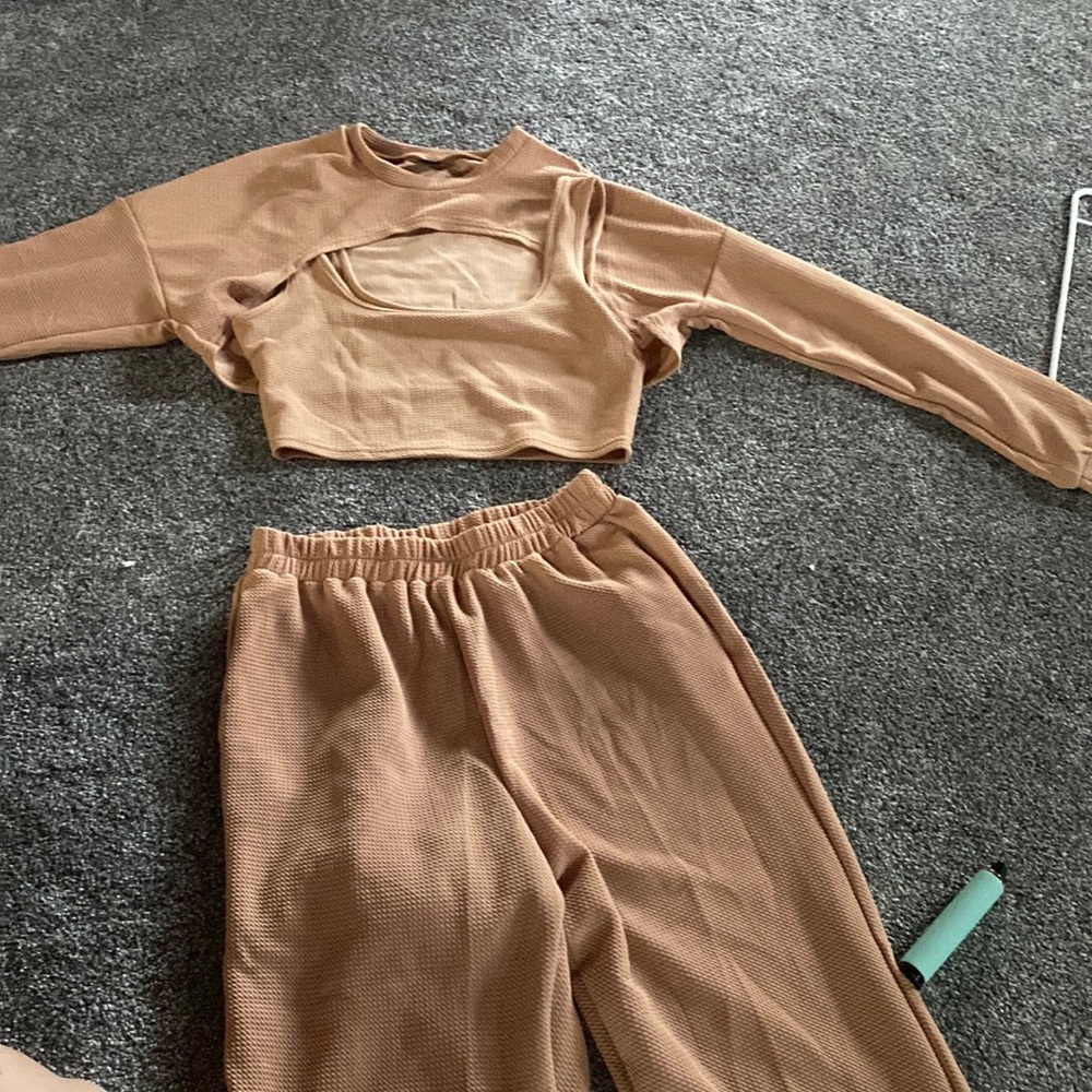 tan two piece